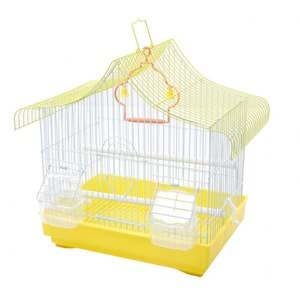 B1002-1 BİRDLİFE ÇİFT KAPILI KUŞ KAFESİ VİLLA 10LU 33X23X36CM