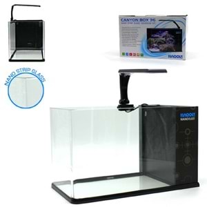 HAQOS CANYON BOX 36 AYDINLATMALI NANO AKVARYUM 20,5X36,5X22,5CM