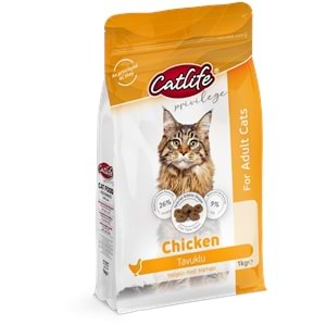 CLFD08-CATLİFE TAVUKLU YETİŞKİN KEDİ MAMASI 1KG