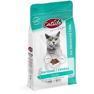 CLFD12-CATLİFE TAVUKLU STERİLİSED YETİŞKİN KEDİ MAMASI 1KG