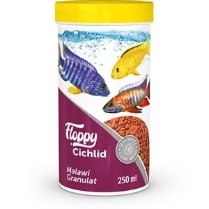 FLP019-FLOPPY CICHLID MALAWI GRANULAT 250ML