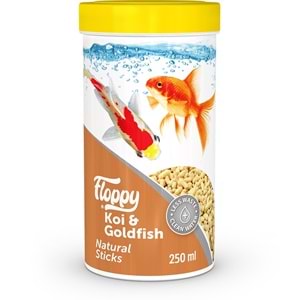 FLP033-FLOPPY KOI&GOLDFISH NATURAL STICKS 250ML