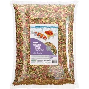 FLP038-FLOPPY KOI&GOLDFISH MIX STICKS 1KG