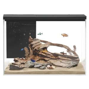 GR-2S BOYU AKVARYUM WİFİ VERSİYON BLACK 30L (45X25X32,5CM)