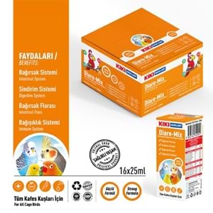 KB104-KIKI EXCELLENT KUŞ DİARE-MİX 25ML 16LI