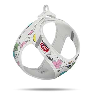 PN3520-VEST HARNESS CURLI CLASP AIR-MESH LE25 COMIC LIGHT-GRAY XS