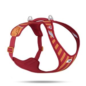 PN3699-CURLI BELKA HARNESS AIR-MESH LE26 STRIPES RED 2XL