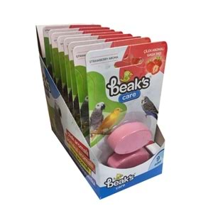 SG008 BEAKS ÇİLEK AROMALI GAGA TAŞI İKİLİ 9LU PAKET