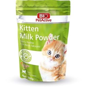 BIO PETACTİVE KİTTEN MİLK POWDER 200GR KEDİ SÜT TOZU