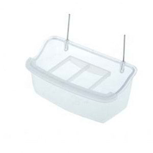 07132-BİRDLİFE IZGARALI ŞEFFAF YEMLİK 10CM 12Lİ