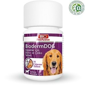 BIO PETACTİVE BİODERMDOG 75 TABS
