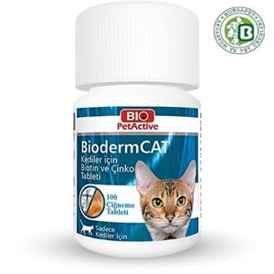 BIO PETACTİVE BİODERMCAT 100TABS