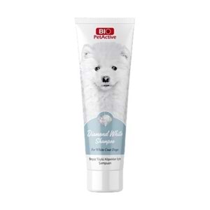 BIO PETACTİVE DİAMOND WHİTE BEYAZ TÜYLÜ KÖPEK ŞAMPUANI 250ML