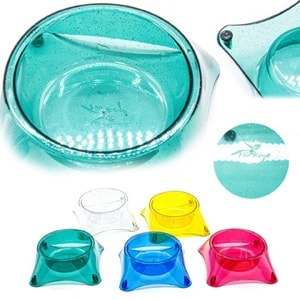 07452-CATLİFE ŞEFFAF SİMLİ MAMA KABI MİX COLOR 11,5X5CM 10LU PAKET