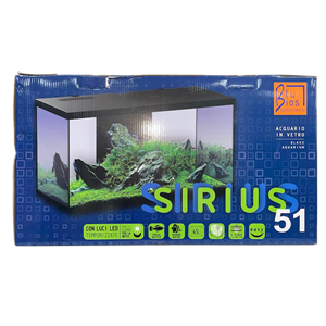 BLUBİOS SIRIUS 51 LED AYDINLATMALI AKVARYUM 45L BLACK