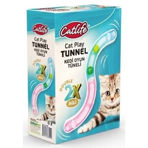 203999-CATLİFE KEDİ OYUN TÜNELİ İKİLİ