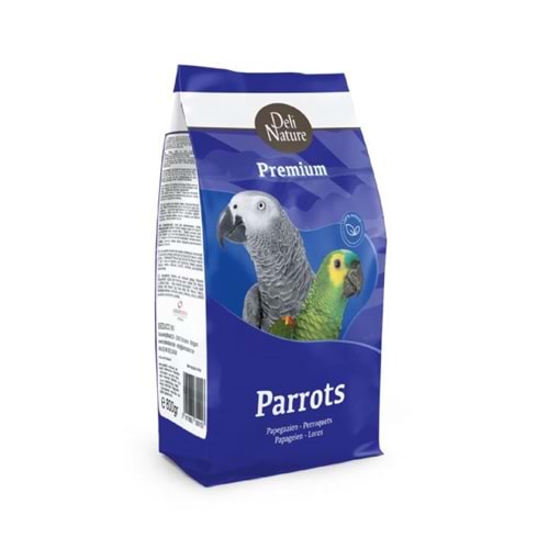 28223 DELİ NATURE PREMİUM PARROTS PAPAĞAN YEMİ 800GR 10LU
