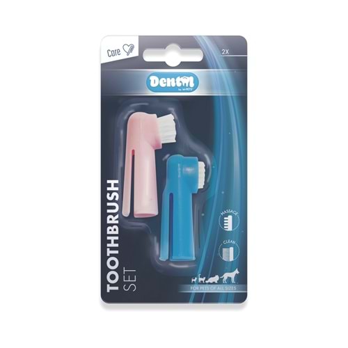 10106799 M-PETS TOOTHBRUSH PARMAK DİŞ FIRÇASI 2Lİ