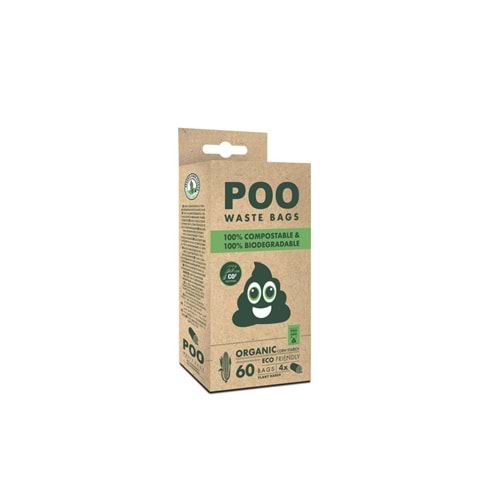 10115908 M-PETS POO DIŞKI POŞETİ 15 YAPRAK ORGANIC 4LÜ PAKET