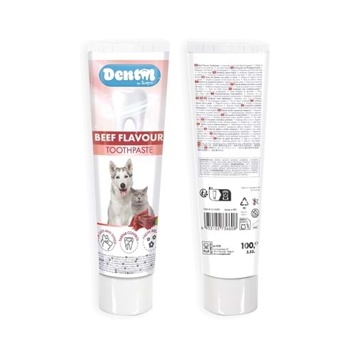 10118099 M-PETS KÖPEKLER İÇİN BİFTEK AROMALI DİŞ MACUNU 100GRX12Lİ SET
