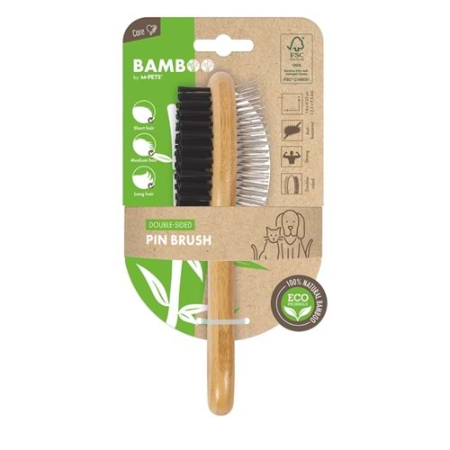 10118999 M-PETS BAMBOO ÇİFT TARAFLI FIRÇA