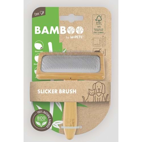 10119299 M-PETS BAMBOO İNCE TELLİ FIRÇA (M)