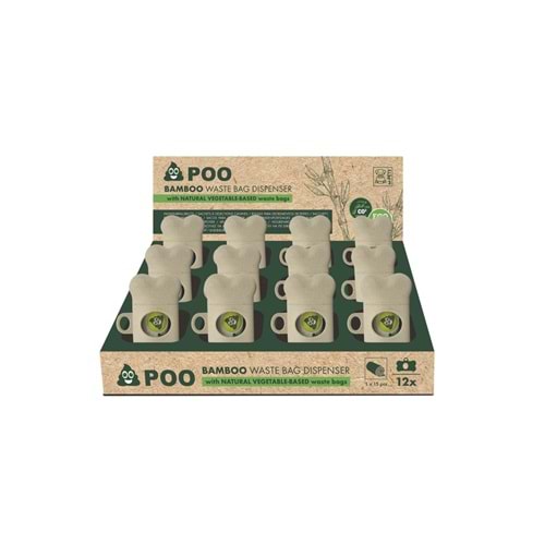 10123099 M-PETS POO BAMBOO DIŞKI TOPLAMA SETİ 15 YAPRAK 12Lİ SET