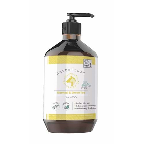 10123399 M-PETS NATURLUXE DOG SHAMPOO OATMEAL & GREEN TEA 500ML