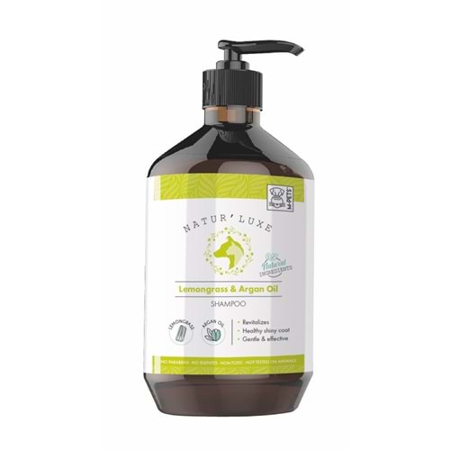 10123699 M-PETS NATURLUXE DOG SHAMPOO LEMONGRASS & ARGAN OIL 500ML