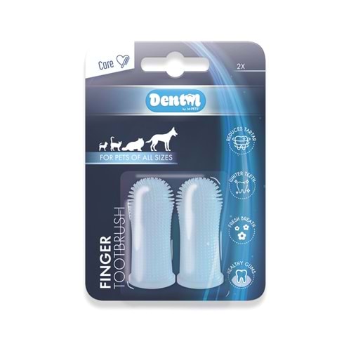 10125999 M-PETS FINGER SİLİKON PARMAK DİŞ FIRÇASI 2Lİ