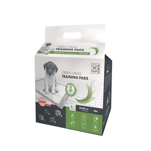 10162603 M-PETS GREEN GRASS KÖPEK ÇİŞ EĞİTİM PEDİ 60X60CM 30LU