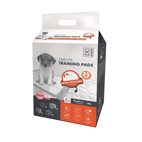 10163301 M-PETS YAPIŞKANLI KÖPEK ÇİŞ EĞİTİM PEDİ 90X60CM 30LU
