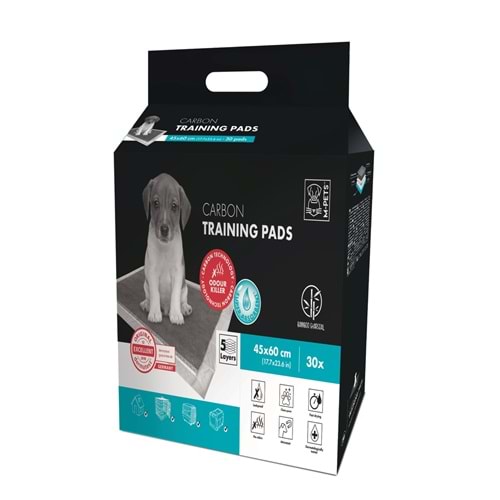 10164613 M-PETS CARBONLU KÖPEK ÇİŞ EĞİTİM PEDİ 45X60CM 30LU