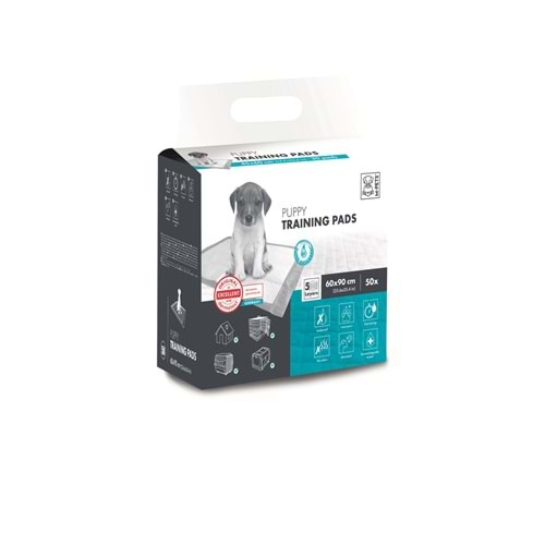 10167501 M-PETS YAVRU KÖPEK ÇİŞ EĞİTİM PEDİ 90X60CM 50Lİ