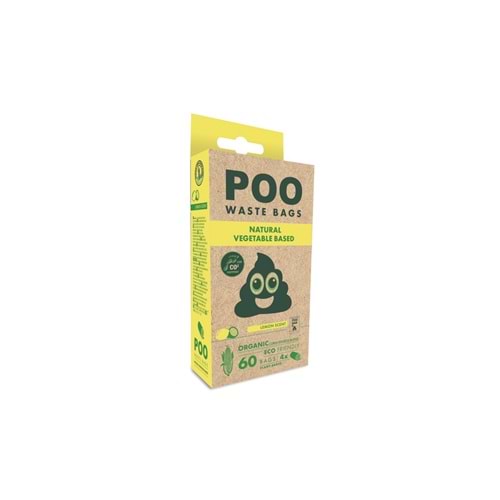 10170199 M-PETS POO DIŞKI POŞETİ 15 YAPRAK LİMON KOKULU 4LÜ PAKET