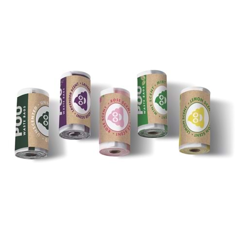 10170599 M-PETS POO DIŞKI POŞETİ 15 YAPRAK LAVANTA KOKULU 30LU PAKET