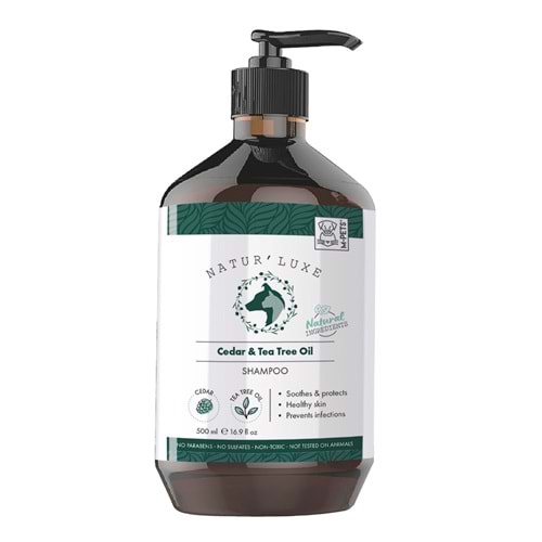 10171999 M-PETS NATURLUXE DOG SHAMPOO CEDAR & TEA TREE OİL 500ML