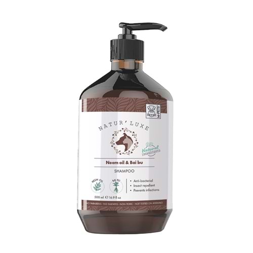10172199 M-PETS NATURLUXE DOG SHAMPOO NEEM OİL & BAİ BU 500ML