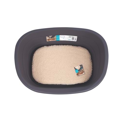 10202413 M-PETS JAVA PLASTİK KÖPEK YATAĞI+MİNDER (S)