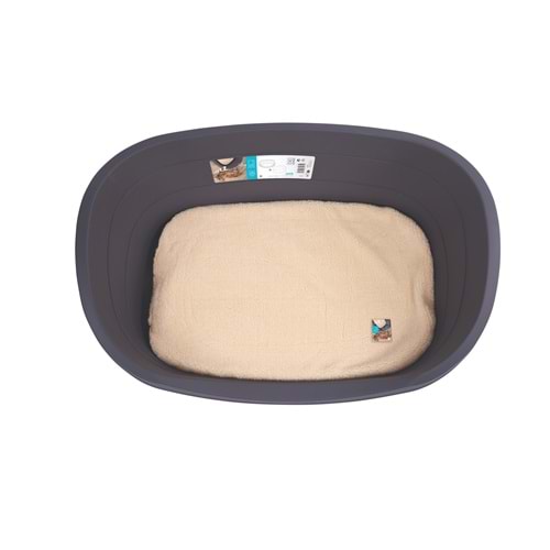 10202713 M-PETS JAVA PLASTİK KÖPEK YATAĞI+MİNDER (XL)