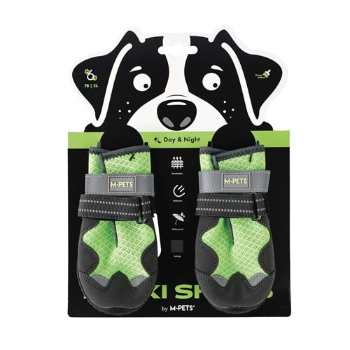 10370799 M-PETS FLEXI KÖPEKLER İÇİN AYAKKABI #6 XL GREEN EDİTİON