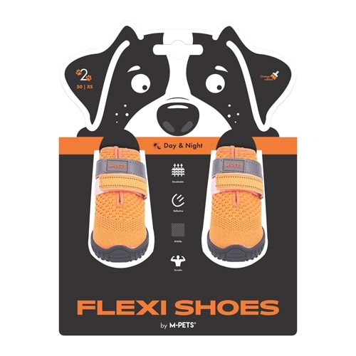 10372699 M-PETS FLEXI KÖPEKLER İÇİN AYAKKABI #2 XS ORANGE EDİTİON