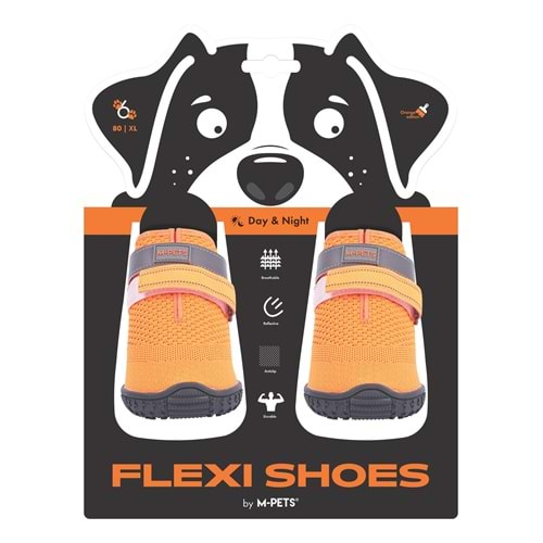 10373099 M-PETS FLEXI KÖPEKLER İÇİN AYAKKABI #6 XL ORANGE EDİTİON
