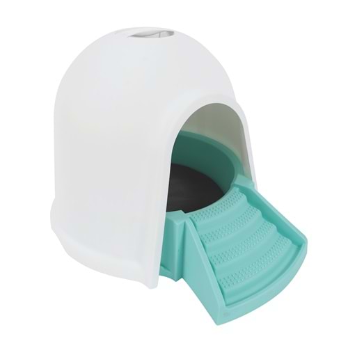 10428917 M-PETS IGLOO 2IN1 KEDİ TUVALETİ&KEDİ EVİ 45X59X43CM BLUE