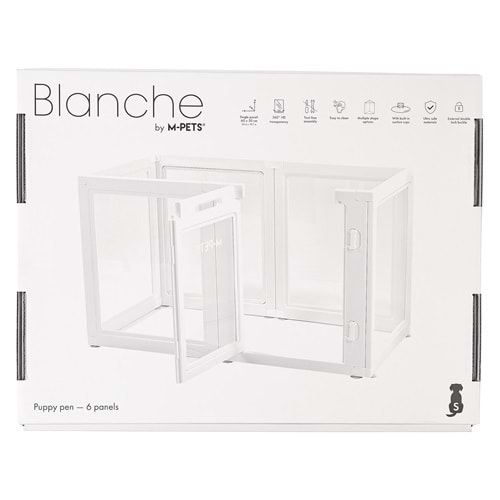 10442701 M-PETS BLANCHE OYUN ÇİTİ 6 PANEL (S) WHİTE