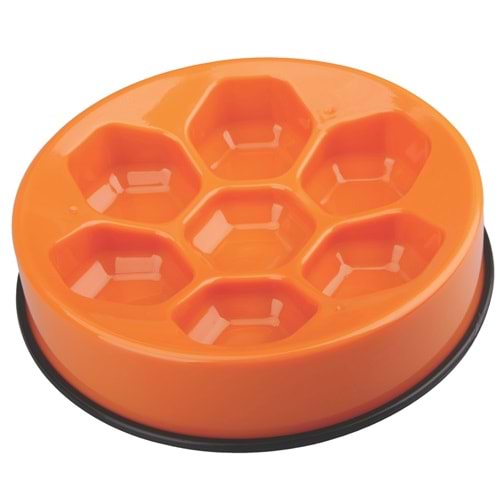 10503917 M-PETS CAVITY YAVAŞ YEME MAMA KABI 1200ML ORANGE