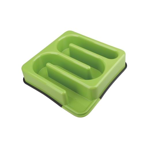 10504208 M-PETS LABRYNTH YAVAŞ YEME MAMA KABI 1200ML GREEN