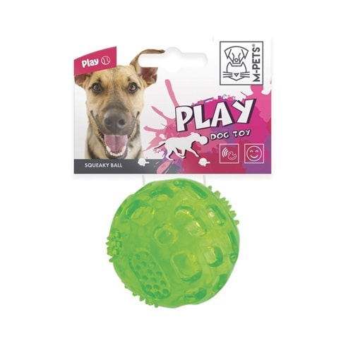10608499 M-PETS SQUEAKY KÖPEKLER İÇİN OYUN TOPU GREEN 6,3CM