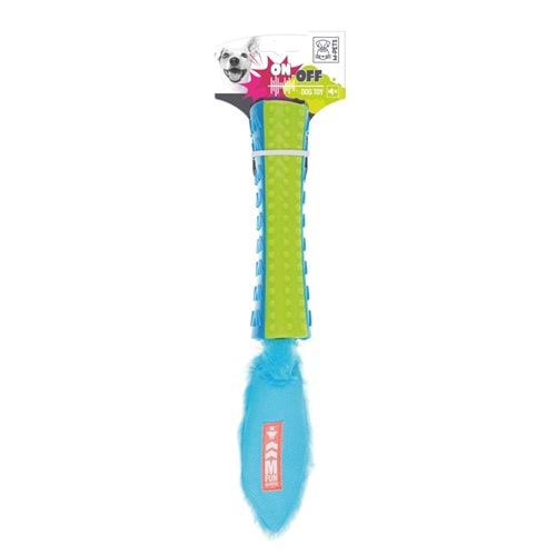 10630399 M-PETS ON/OFF FUNSTY KÖPEKLER İÇİN KAUÇUK OYUNCAK BLUE/GREEN