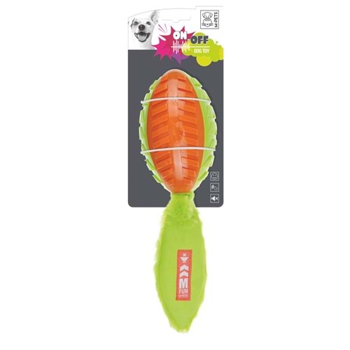 10630699 M-PETS ON/OFF SHELLY KÖPEKLER İÇİN KAUÇUK OYUNCAK ORANGE/GREEN